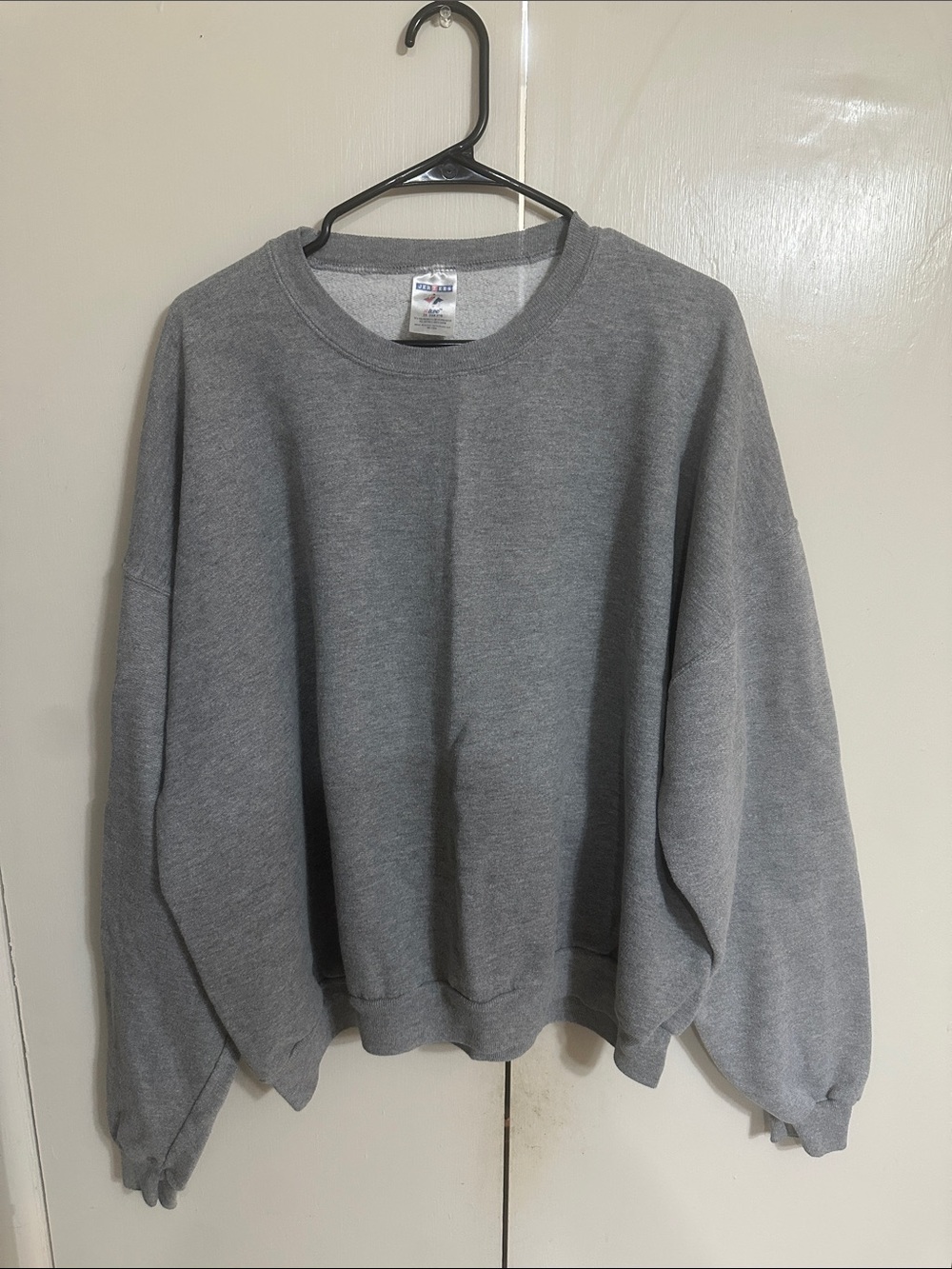 Jerzees Gray Crewneck Sweatshirt - Men's